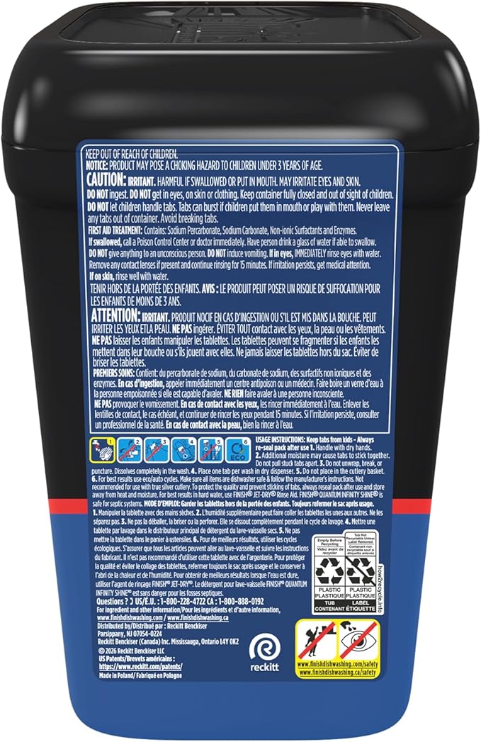 Finish Quantum Dishwasher Pods, No Pre-Rinse Dishwasher Detergent Soap Removes 24HR Dried-On Stain and Grease, Leaving a Virtually Spotless Shine, Unscented, 70 Count