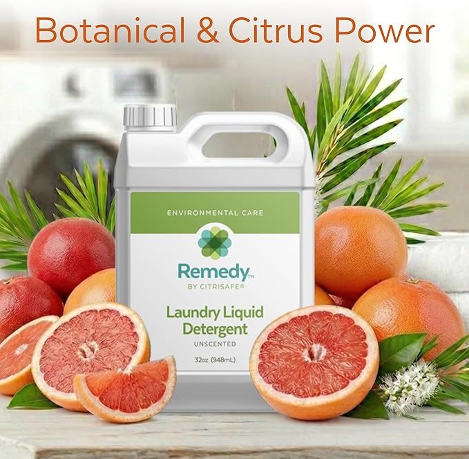 Remedy Laundry Liquid Detergent - Environmentally-Friendly Concentrated Laundry Detergent - 32oz