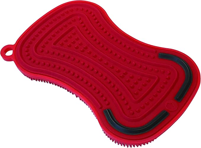 Kuhn Rikon Stay Clean 3-in-1 Scrubber Red