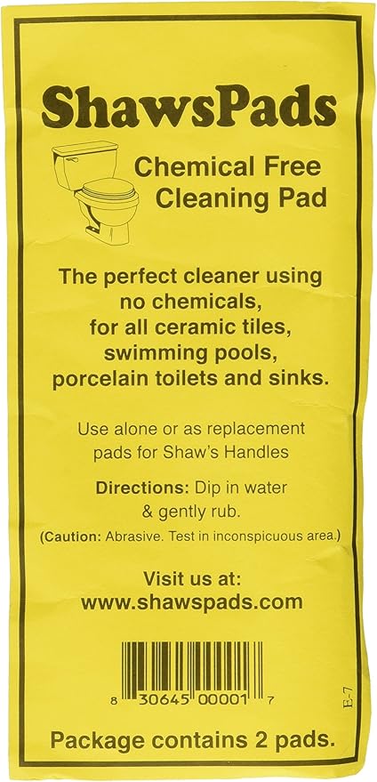 Toilet Ring Remover - Environmentally Friendly Cleaner Pads For Use on Porcelain Toilets, Ceramic Tiles, Sinks And More