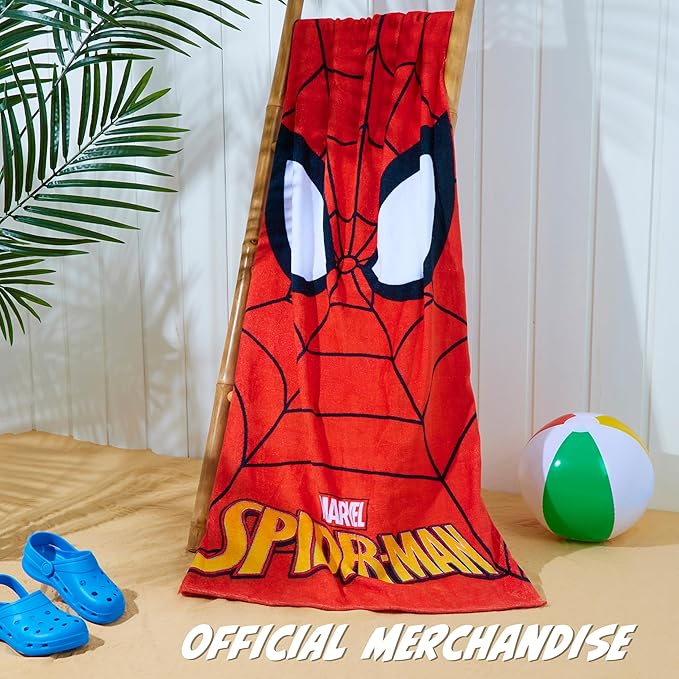 Disney Stitch Beach Towel Kids Toddlers Quick Dry Towel for Pool Beach Bath Swimming Trips Travel Essentials Vacation 55x27” (Red Spiderman)