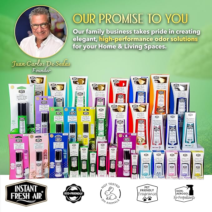 Smoke Vanish - Smoke Odor Eliminator Spray - Removes Smokey Odor Instantly with Noxban™ - Eco-Friendly - For Home, Car, Clothes & Travel - Fresh Mist Scent - 2 oz. (Pack of 2)