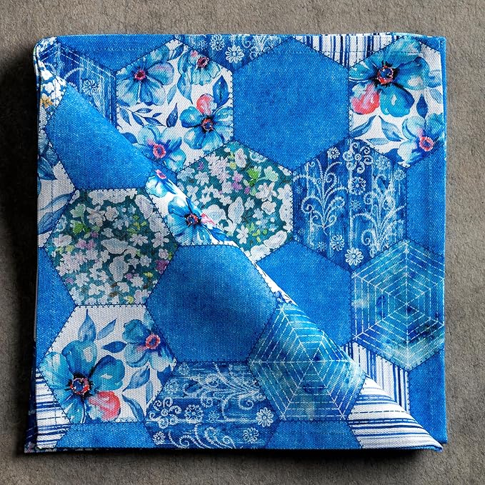 Maison d' Hermine 100% Cotton Cloth Napkins Set of 4 Everyday Reusable Square Napkins Cloth Washable Dinner Party Wedding Restaurant Hotel Kitchen Spring Summer (Summer Blues, 20" x 20")