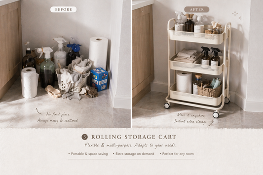 🧺 Rolling Storage Cart