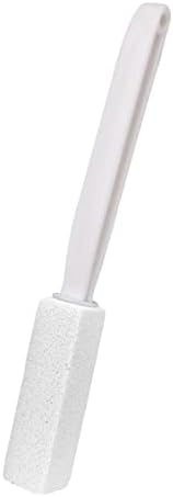 Toilet Cleaner Stone Dead Corner Grout Cleaner Long Handle Bathroom Appliances Toilet Brush for Household Cleaning (White 20.5cm)