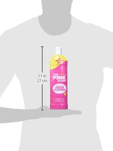 Stardrops The Pink Stuff Miracle Cream Cleaner, Stainless Steel & Multi-Purpose Surfaces, Removes Grease, Grime, Limescale & Soap Scum, Tough on Stains, Gentle on Surfaces, 500ml 16.9oz (Pack of 2)