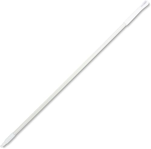 SPARTA 4022702 Fiberglass Broom Handle, Mop Handle, Replacement Handle With Acme Threaded Tip For Commercial Cleaning, 60 Inches, White, (Pack of 12)