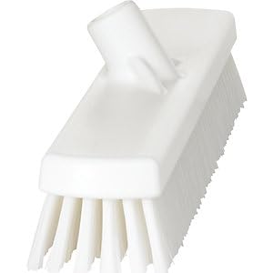 Vikan 70625 Brush,Wall/Floor Scrub,Stiff,19",PP/PBT,White