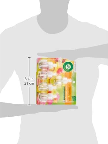 Air Wick Plug in Scented Oil Refill, 5 ct, Hibiscus and Blooming Orchids, Air Freshener, Essential Oils, Spring Collection