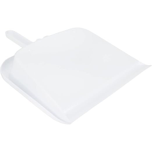 SPARTA Handheld Dustpan with Handle, Cleaning Essentials for Home and Commercial Use, 10", White