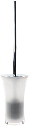 Gedy Aucuba Free Standing Toilet Brush Holder Made From Thermoplastic Resins, Transparent