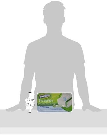 Swiffer Sweeper Wet Mopping Cloths, Mop and Broom Floor Cleaner Refills, Open Window Fresh Scent 24-Count (Pack of 6) (Packaging May Vary)