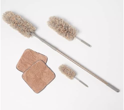 6-Piece Easy Reach Microfiber Duster Set (Stone)