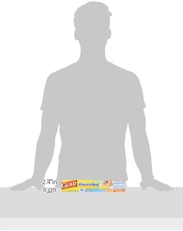 Glad Press'N Seal Food Plastic Wrap,70 Square Foot Roll (Package May Vary),(Pack of 12)