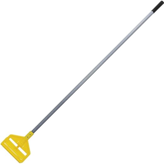 Rubbermaid Commercial Products Invader Side-Gate Wet Mop Handle, 60-Inch, Fiberglass, Heavy Duty Mop Head Replacement for Industrial/Household Floor Cleaning, Pack of 12