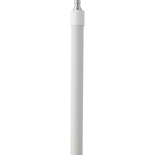 Vikan 2973Q5 62.9"-113.9" Quick Connect Waterfed Aluminum Extension Handle with Threaded Tip, 1.26" Diameter, White