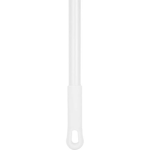 SPARTA 369475EC02 Fiberglass Mop Handle, Jaw Style Mop With Swivel Hang Up Cap For Cleaning, Commercial, Residential, 60 Inches, White, (Pack of 12)