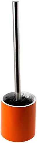 Gedy Yucca Steel Free Standing Toilet Brush Holder, Orange