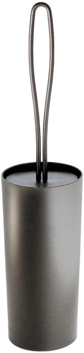 iDesign Loop Toilet Bowl Brush and Holder for Bathroom Storage - Bronze