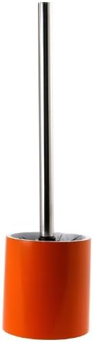 Gedy Yucca Steel Free Standing Toilet Brush Holder, Orange