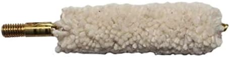 Pro-Shot Cotton Mop .50 Caliber Black Powder Cleaning Tool: Brass Core, Thick Cotton Fill, #10-32 Threads, Gun Cleaning Kit Must-Have, Hunting Gear and Hunting Essentials for Rifle Cleaning Kit