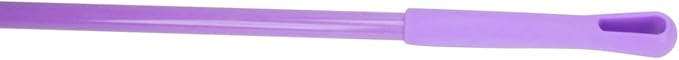 SPARTA 41083EC68 Plastic Color Coded Broom, Unflagged Bristles, Long Broom With Angled Head For Small Debris Cleaning, 56 Inches, Purple, (Pack of 12)