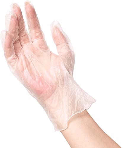 ForPro Professional Collection Disposable Vinyl Gloves, Clear, Industrial Grade, Powder-Free, Latex-Free, Non-Sterile, Food Safe, 2.75 Mil. Palm, 3.9 Mil. Fingers, Small, 100-Count (Pack of 2)