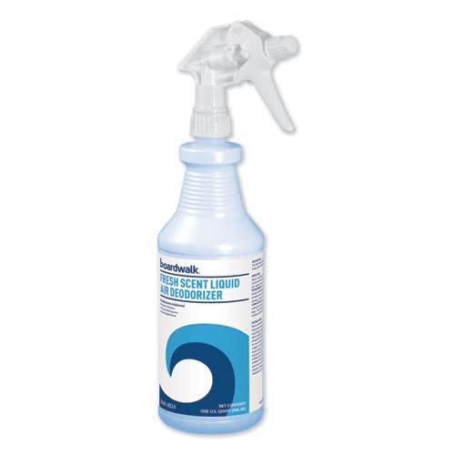 Boardwalk Air Freshener Deodorizer Spray, 32oz Spray Bottles, 12-Pack, Odor Removal, Fresh Scent, Long-lasting, Made in the USA