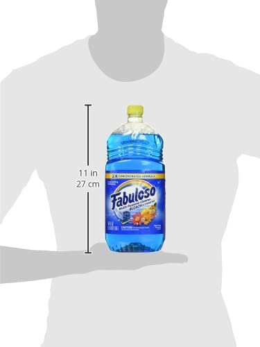 Fabuloso Multi-Purpose Cleaner and Floor Cleaner, 2X Concentrated Formula, Long-Lasting Freshness, Spring Fresh Scent, 56 oz (Pack of 5)