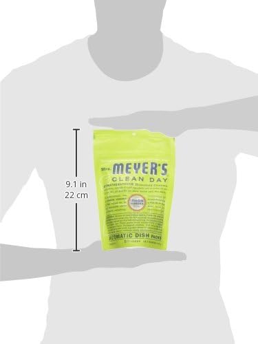 MRS. MEYER'S CLEAN DAY Automatic Dishwasher Pods, Lemon Verbena, 20 Count (Pack of 6)