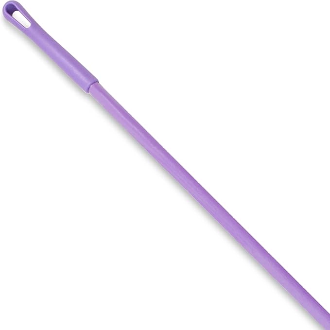 SPARTA Fiberglass Broomstick Replacement Broom Handle with Acme Threaded Tip for Industrial Cleaning Tools, Fiberglass, 60 Inches, Purple