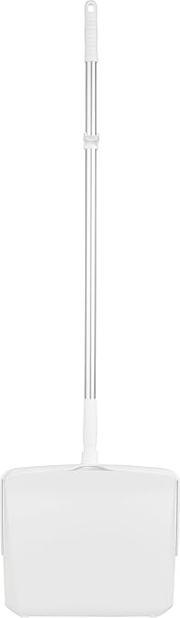 Remco - A Vikan Company 62505 Lobby Dustpan with Broom, Polypropylene/Polyester/Aluminum, 7" X 14" Bin, 37" Handle, White