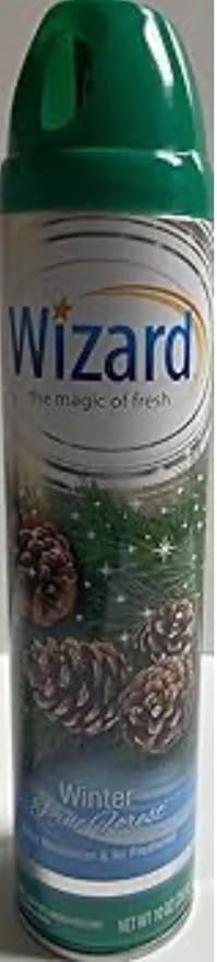 Wizard The Magic of Fresh | Odor Neutralizer & Air Freshener - 10 Oz. Winter pine forest (Pack of 6) (Packaging May Vary)