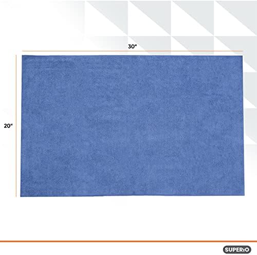 Superio Microfiber Squeegee Towel Extra Large Miracle Cloth 20 x 30 Streak Free Microfiber Floor Cloth-Rag for Cleaning House, Kitchen, Bathroom-Scratch Free, 8 Pack