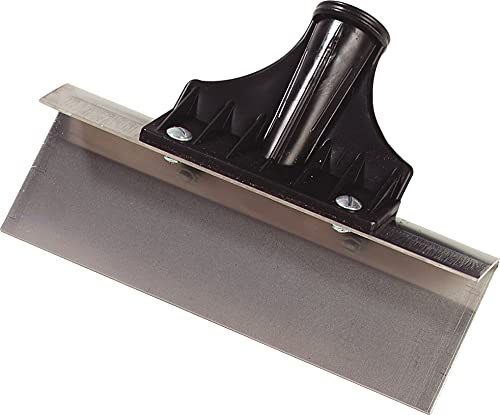 SPARTA Flo-Pac Floor Scraper with Handle Socket for Cleaning, 8 Inches, Black, (Pack of 12)