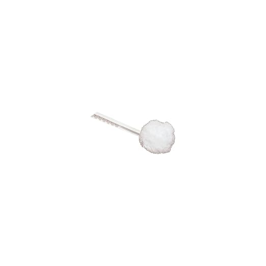 Carlisle FoodService Products 3623802 Plastic Handle Polypropylene Bowl Mop, Nylon Bristles, 6" Diameter x 12" Overall Length, White (Case of 100)
