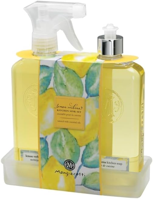 Mangiacotti Natural Surface Cleaner Plant-Based Concentrated Liquid Household Cleanser, 14-Ounce, Lemon Verbena