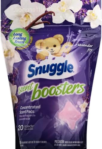 Snuggle Exhilarations in Wash Laundry Scent Booster Pacs, Lavender & Vanilla Orchid, 20 Count