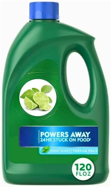 Dishwasher Detergent Liquid Gel, Fresh Scent Dishwashing Gel, Large 120 fl oz Bottle for Automatic Dishwasher Cleaning Use