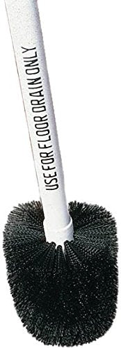 SPARTA 4014600 Plastic Floor Drain Brush, Drain Cleaning Brush With Female Thread For Drain Cleaning, 3 Inches, Black, (Pack of 6)