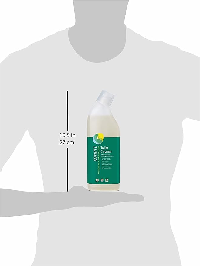 Sonett Organic Toilet Cleaner Cedar-Citronella Pure Essential Oils From Certified Organic Cultivation 25fl oz (Pack of 6)