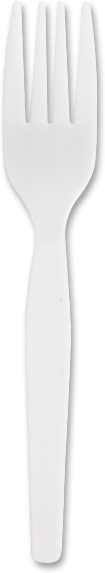 Genuine Joe Heavyweight White Plastic Forks (Pack of 100)