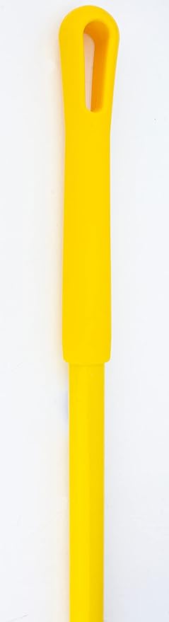 SPARTA 41082EC04 Plastic Color Coded Broom, Flagged Bristles, Long Broom With Angled Head For Large Debris, 56 Inches, Yellow, (Pack of 12)