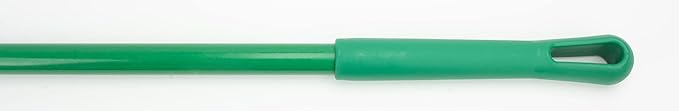 SPARTA 41083EC09 Plastic Color Coded Broom, Unflagged Bristles, Long Broom With Angled Head For Small Debris Cleaning, 56 Inches, Green, (Pack of 12)