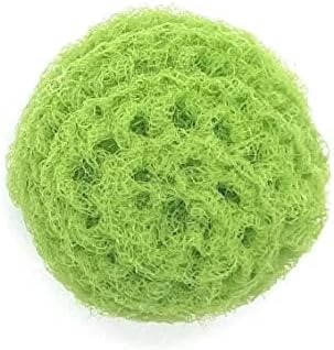 Set of 2 Lime Green Handmade Nylon Netting Dish Scrubbies - USA-Made, Durable & Eco-Friendly