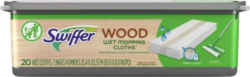 Swiffer Sweeper Wet Wood Floor Mopping Cloths,20 Count (Pack of 6)