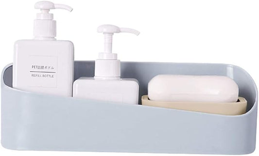 Eibo Adhesive Bathroom Shower Shelf Wall Mounted, No Drilling Shelf Wall Mounted, Removable Wall Organizer, Kitchen Storage Rack Wall Mounted