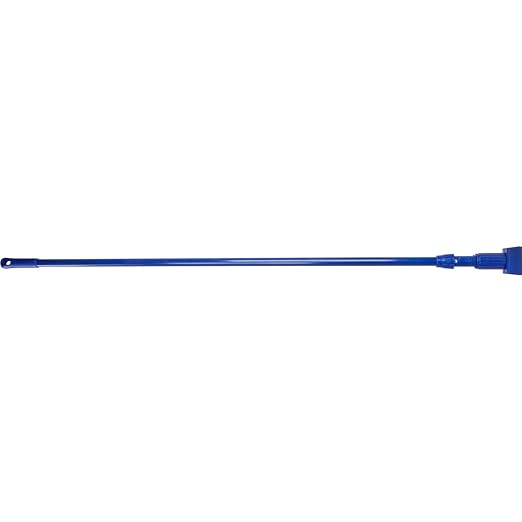 SPARTA 369475EC14 Fiberglass Mop Handle, Jaw Style Mop With Swivel Hang Up Cap For Cleaning, Commercial, Residential, 60 Inches, Blue, (Pack of 12)