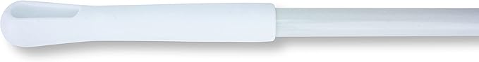 SPARTA 41083EC02 Plastic Color Coded Broom, Unflagged Bristles, Long Broom With Angled Head For Small Debris Cleaning, 56 Inches, White, (Pack of 12)