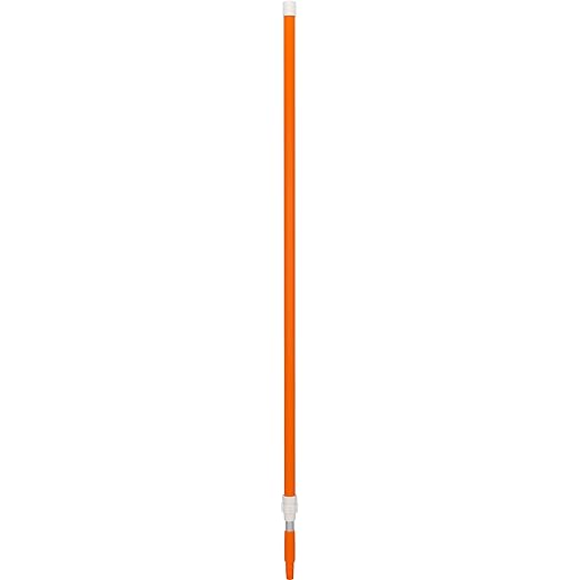 Vikan 29597 59" Aluminum Handle with Threaded Tip, 63/64" Diameter, Orange